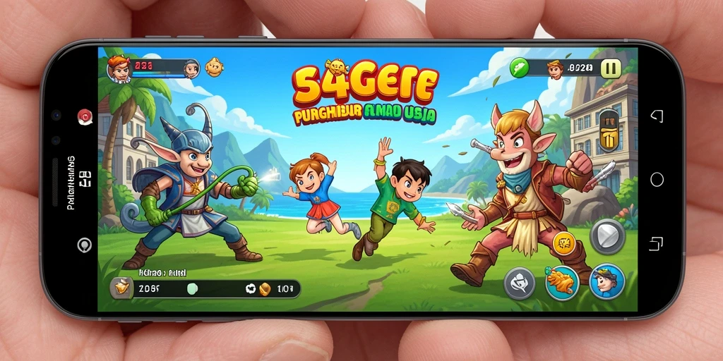Tampilan seru dari gameplay 3446 yang menghibur.