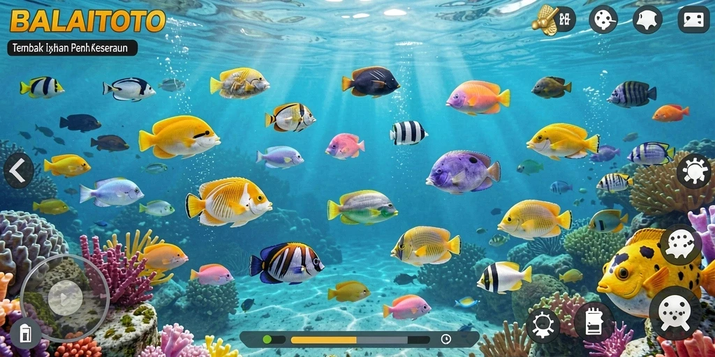 Tampilan menarik dari gameplay tembak ikan di BALAITOTO.