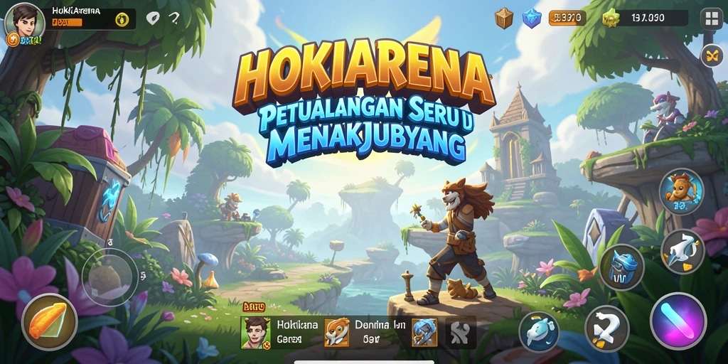 Tampilan gameplay HOKIARENA menampilkan petualangan yang mendebarkan.
