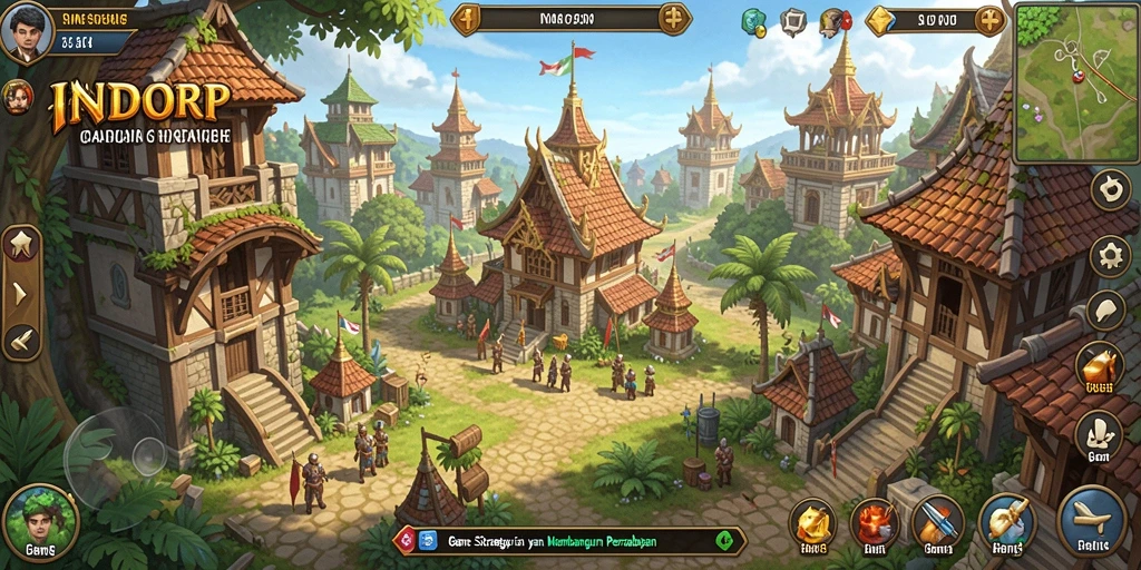 Tampilan gameplay yang mendebarkan dan strategi mendalam.