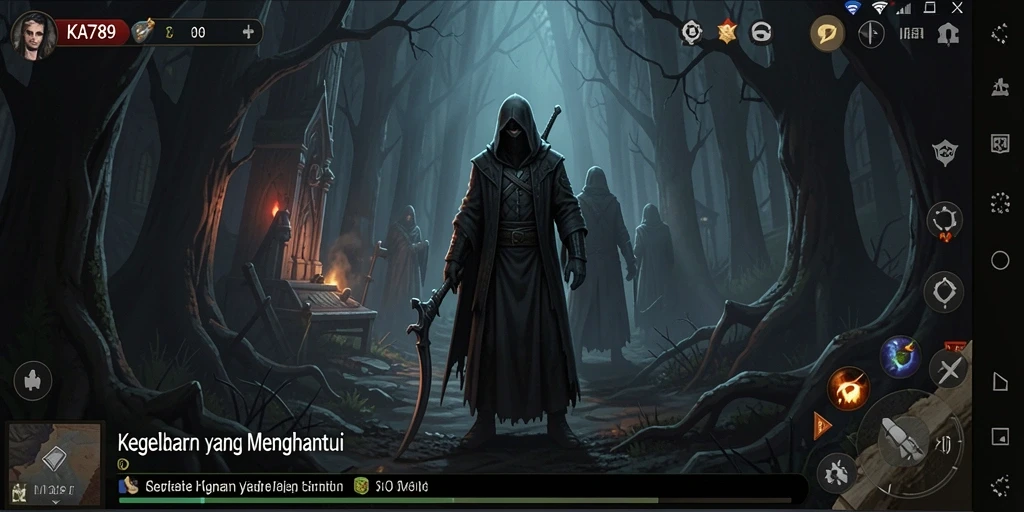 Tampilan gameplay yang menakutkan dari <strong>KA789</strong>, penuh ketegangan.