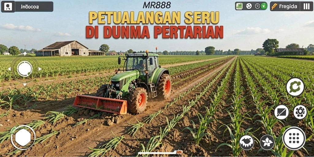 Gameplay seru di MR888 saat mengelola ladang dan peternakan.