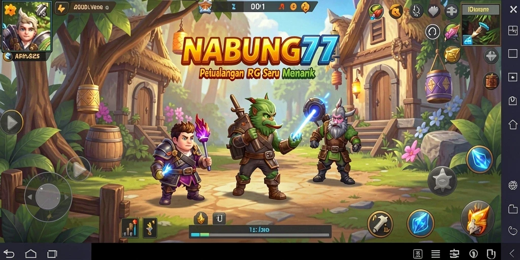 Gameplay <strong>NABUNG77</strong> yang memukau dalam petualangan RPG.
