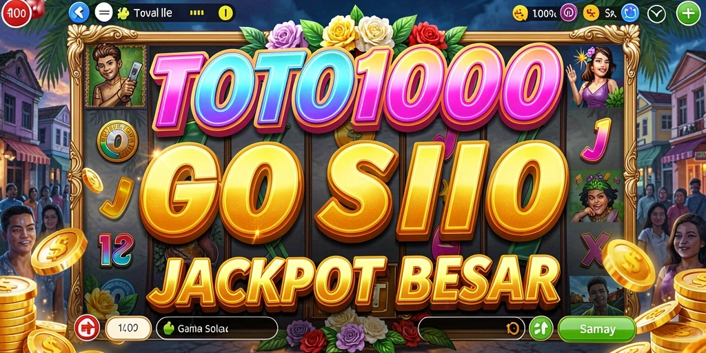 Tampilan gameplay seru pada TOTO1000 dengan fitur menarik.