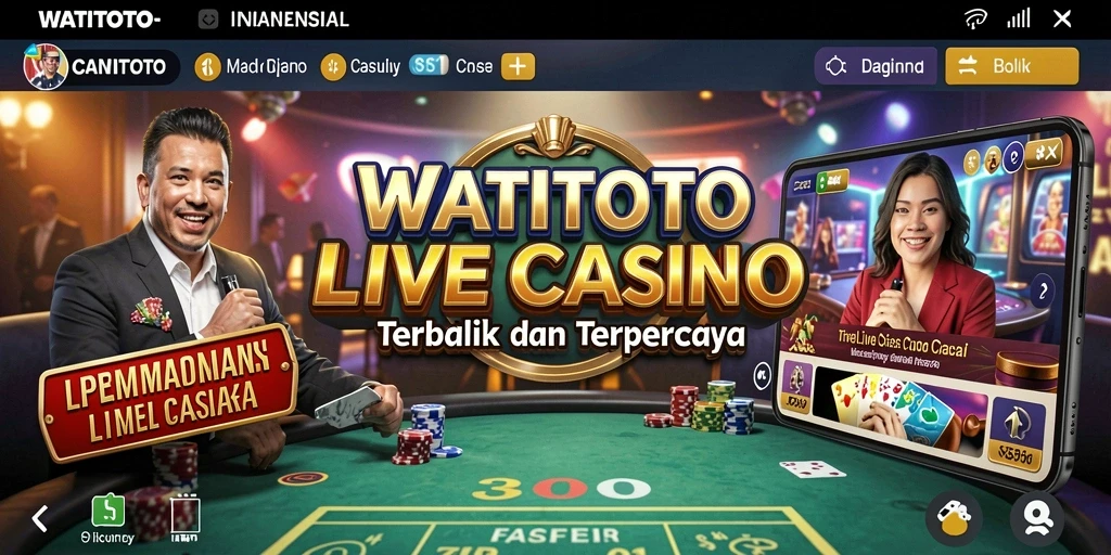Tampilan gameplay menarik dari WATITOTO dengan dealer langsung.